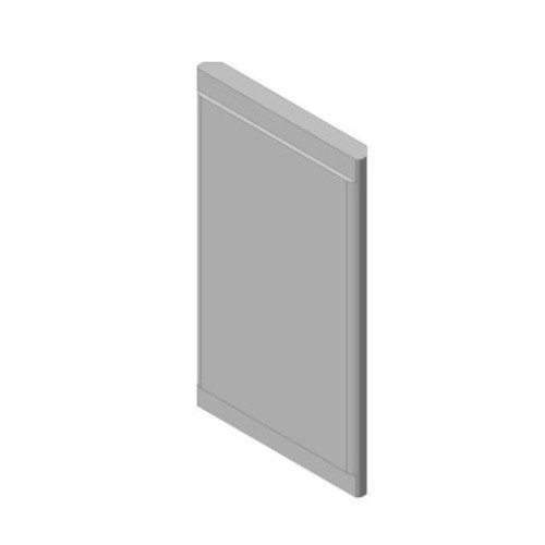 Šamotová deska zadní střed KV 025W 02 (B)